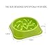 Dog Bowls Slow Feeder Fun Interactive Anti-Choke Pet Bowl Non-Slip Drink Water Bowl Healthy Food Bowl Bloat Stop Happy Foraging Bowl (Green)