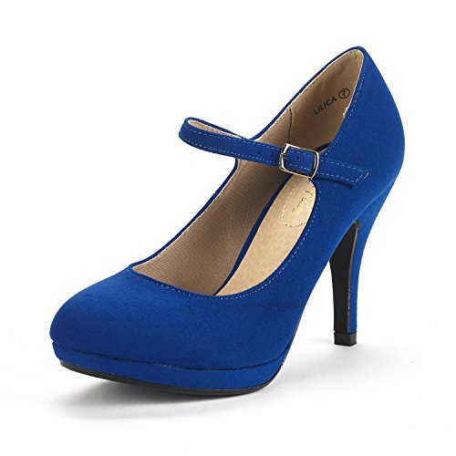 Dream Pairs Royal Blue Pumps Shoes Dream Pairs Womens Lilica Royal