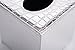 S Forever Cube Kleenex Box Holders PU Leather Square Roll Tissue Box Cover (Silver,5.32