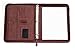 Executive Office Solutions Professional Business Padfolio Portfolio Briefcase Style Organizer Folder with Handles Notepad and 3 Ring Binder Synthetic Leather – Brown (F044)
