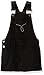 Calvin Klein Girls' Denim Skirtall Dress, Overall Style with Hook & Loop Closure, Boyfriend Fit, Functional Front Pocket, Anthracite, 12-14