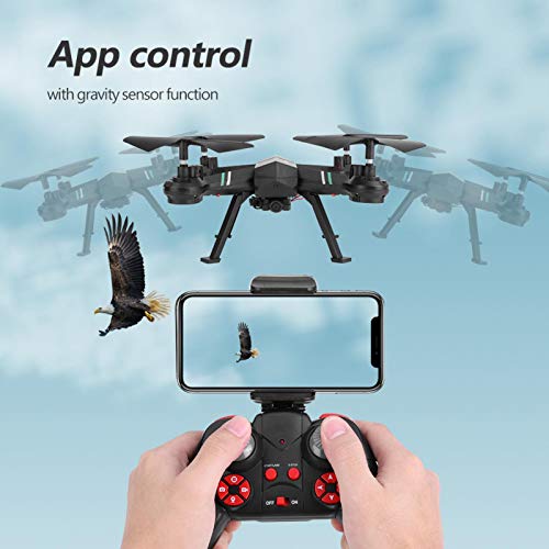 DAUERHAFT F8W WiFi-Drohne mit HD-Kamera, 0,3 Mp WiFi-Kamera, Live-Video-RC-Quadcopter mit Höhenhalt… – Bild 6