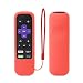 Roku Express Remote Case SIKAI Shockproof Protective Cover for Roku Express/Roku Premiere RC68/RC69/RC108/RC112 Standard IR Remote Skin-Friendly Anti-Lost with Loop (Red)