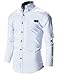 FLATSEVEN Mens Designer Slim Fit Dress Shirts