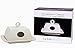 Butter Dish with Lid Handle Cover, 6.9 Inch Ceramic Keeper, Cream White