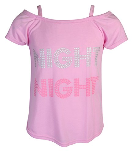 dELiA*s 2-Pack Girls Pajama Sleepwear Sets (2 Full Sets) (10-12, Night Night)'
