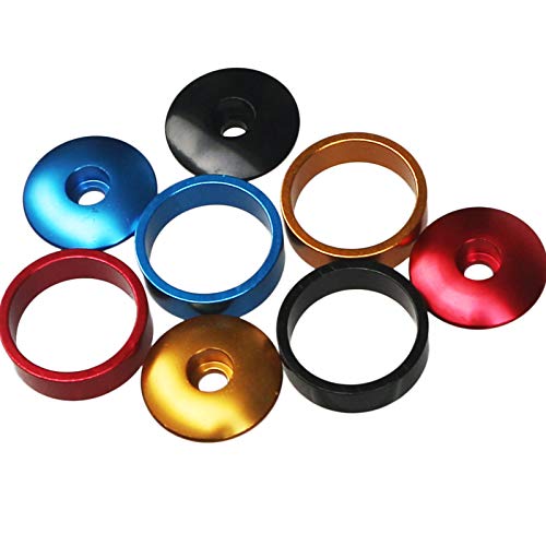 GANOPPER 1 1/8 inch Alumium Road Bike Stem Spacers MTB Headset Spacer with Bicycle Headset Top