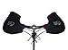 Bar Mitts Cold Weather Mountain/Commuter Bike Neoprene Handlebar Mittens, Standard (No Bar End Openings), Large , Black