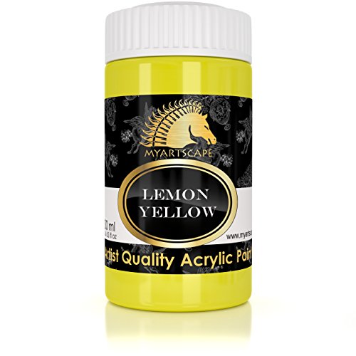 Acrylic Paint - 300ml - Artists' Quality - MyArtscape (Lemon Yellow)