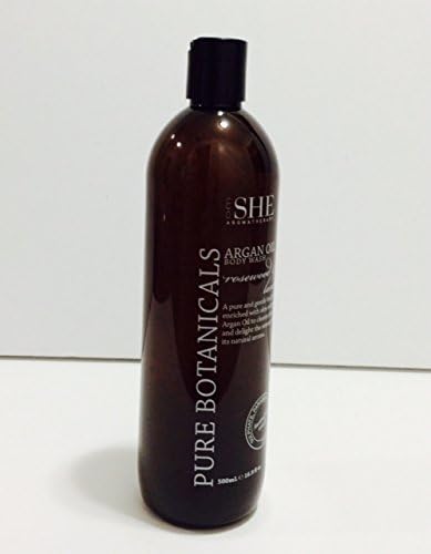 omSHE Pure Botanicals Argan Oil Body Wash Rosewood &amp; Lavender 500ml/16.9 oz
