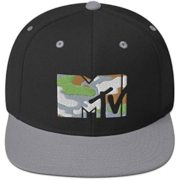 帽子 MTV SNAPBACK HAT MTV Zig Zag Pattern Flat Bill Hat - Officially Licensed