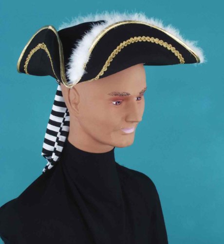 Forum Captain Hook Tri-Corn Hat with Fringe - Image 3