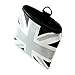 iJDMTOY Black/Grey Union Jack UK Flag Style Air Vent Hanging Organizer Pocket Compatible with Smartphone, Drinks, Sunglasses, etc