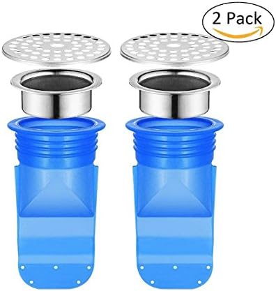 Drain Backflow Preventer, One Way Valve for Pipes Tubes in Toilet Bathroom Floor Drain Seal Resist Smell and Bugs,Bathroom Washer Sewer Stainless Steel Cover Core