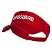 Lifeguard Embroidered Strap Back Visor - Red OSFM