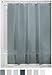 iDesign PEVA Shower Curtain Liner, Plastic Shower Curtain for use Alone or With Fabric Curtain - Smoke