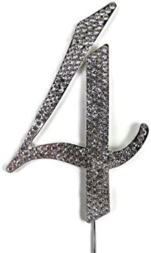 Crystal Birthday Cake Number Topper - Create Any Age - 4