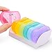 Small Weekly Pill Organizer 2 Times a Day, 7 Days Pill Box, Daily Pill Case, Rainbow-colors Pill Planner