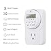 Smart Digital Programmable Outlet Timer, Outdoor Timer for Lights, Lamps, Set Up to 4/6/8 On/Off Programs for Plug in Electrical Outlets, 2 Pack