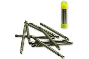 COLIBROX 10pc 1/8" Double Ended Cobalt M35 Drill Bit Set
