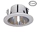 6 Pack- 4 Inches Open Reflector Trim/Trims for Line Voltage Recessed Light/Lighting-fit Halo/Juno