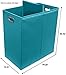 Sorbus Laundry Hamper Sorter with Lid Closure – Foldable Hamper, Detachable Lid, Portable Built-In Handles for Easy Transport – Double (Aqua)