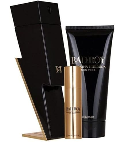 Amazon.com : Carolina Herrera Bad Boy 3-Piece Set for Men, (3.4 Oz