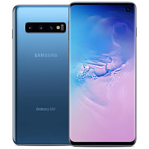 Samsung Galaxy S10 Factory Unlocked Phone with 128GB (U.S. Warranty), Prism Blue - SM-G973UZBAXAA w/Galaxy Buds