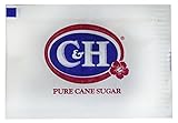 C&H Pure Cane NON-GMO Granulated Sugar, 0.10 Ounce (2.83 Gram) Packets - Pack of 500