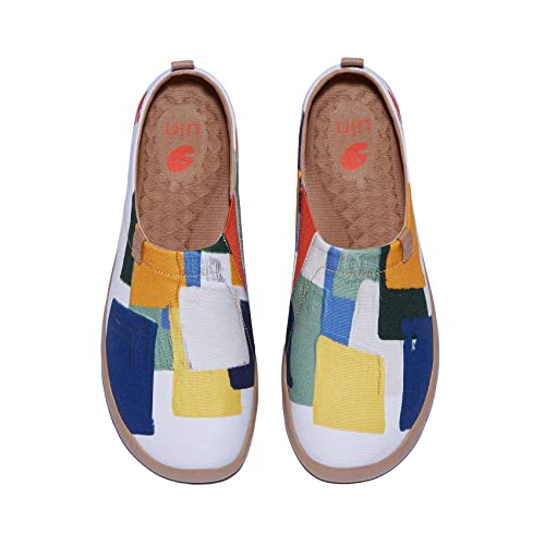 UIN Men's Loafers Painted Travel Shoes Slip On Canvas Walking Shoes Casual Lightweight Fashion Sneaker ToledoⅠEnergy Stacking (8) at Amazon
