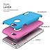 TOTU Case Candy Series Dual Layer Soft-Interior Shock-Absorbing TPU Cases Anti-Scratch for iPhone 6/6S 2015 – Blue/Pink