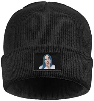 HOPAPALA Billie-Eilish- Wool Cuffed Plain Beanie Warm Winter Hats Watch Skull Cap for Men Women