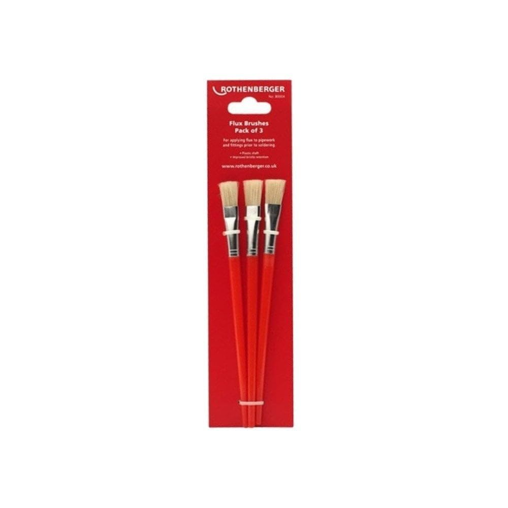 Rothenberger Plumbers Flux and Paste Brushes (Pack 3) 80004