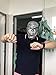 Mick Thomson Face Mask, Halloween Latex Creepy Heavy Metal Silver Decorate Masks, Masquerade and Costume Party Scary Prop