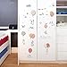 Shybuy Kids Cartoon Animal Theme Wall Decal Colorful Ballon Rabbit Decorative Sticker for Children Bedroom, Nursery, Playroom Mural (Multicolor, 50cm x 70 cm)