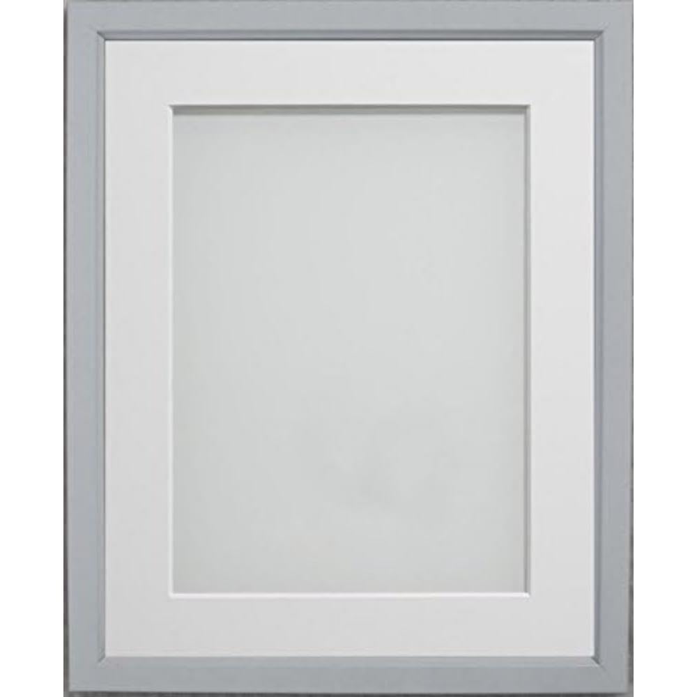Frame Company Drayton Range 9x7-inch Grey Picture Photo Frame with White Mount For Image Size 8x6-inch