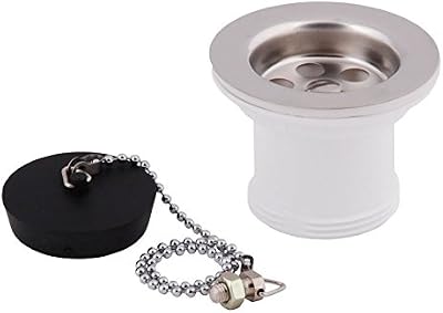 Wirquin Kitchen Sink Basket Strainer Waste 1 1/2 D 50mm with Plug