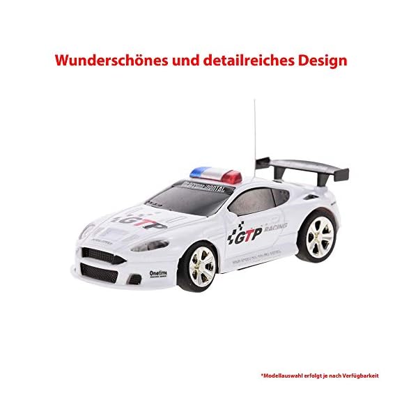 HSP Himoto RC ferngesteuertes Mini Polizei Auto Fahrzeug im 1:58 Maßstab mit Fernsteuerung und coolem Sirene und… – Bild 6