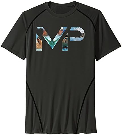 Man Michael Phelps Dry Compression Performance T Shirt - Casual Custom Black M T-Shirt