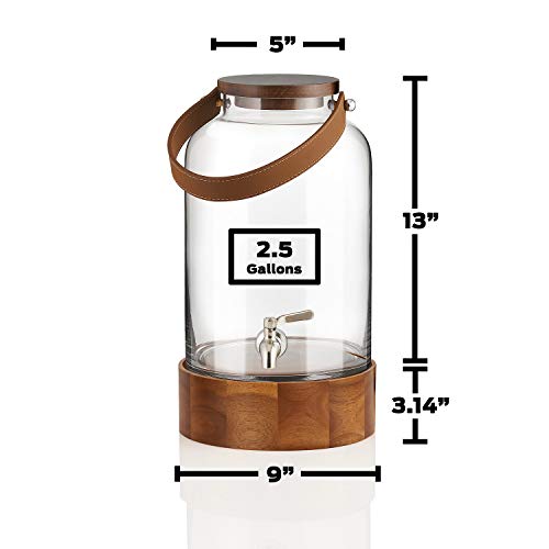 Beverage Dispenser with Acacia Wood Stand Pricepulse
