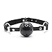 SexyMall Soft Open Breathable Leather Paly Ball For Men Woman Black2