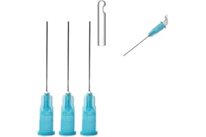 SNAWOP Dental Endo Irrigation Syringe Needle Tips 50PCS End-Closed Side Hole 23G/27G/30G (23G,Blue)