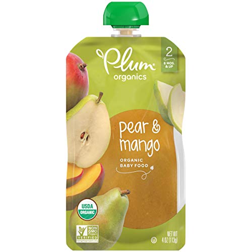Plum Organics Stage 2, Organic Baby Food, Pear and Mango, Ounce