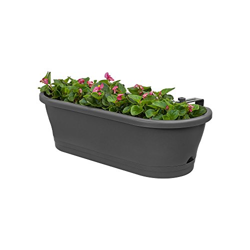 Elho Corsica Easy Balcony - Übertopf - Anthrazit - Draußen & Balkon - L 58.5 x W 24.5 x H 20.2 cm – Bild 4