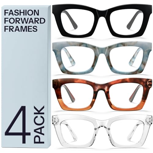 CCVOO 2.0 Oprah Style Reading Glasses for Women, Stylish Eyeglasses, Blue Light Readers for Women, Cheaters