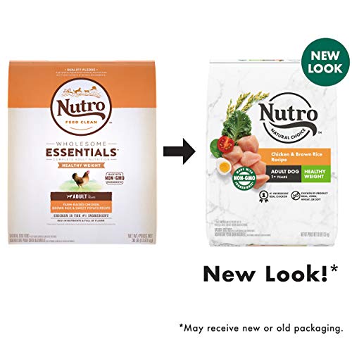 NUTRO NATURAL CHOICE Healthy Weight Adult Dry Dog Food, Chicken & Brown