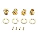ROSENICE Guitar Bass Tuning Pegs Machine Heads Bass Replacement Parts Gold 2R2L