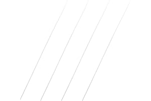 Othmro 4Pcs ABS Plastic Round Bars Rod 1mm Outer Diameter 0.5m Length ABS Rods Plastic Round Bar Rods Plastic Rods Round Plastic Rods for Structural and Architectural Model Making DIY White