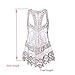 Colorful House Women's Lace Crochet Beachwear Dress Bikini Swimsuit Cover up, Beige