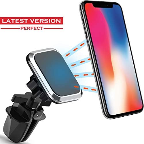 Magnetic Car Phone Holder, Cell Phone Mount for Car, Larger and Stronger Magnet Upgraded Support Wing to Ensure Stability Universal Air Vent Car Mount, Phone Holder Fit iPhone Galaxy Any Smartphone